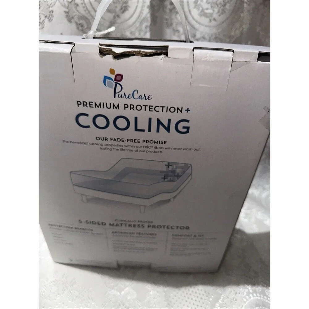 PURECARE Premium Protection Cooling 5-Sided Mattress Protector King